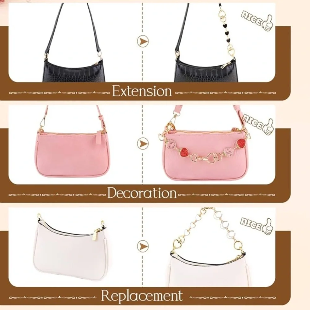 Bag Extender Chain Set or bag accessories set (5) pieces